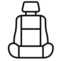 Car Interior Seat Icon