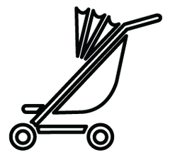 Baby Stroller Icon