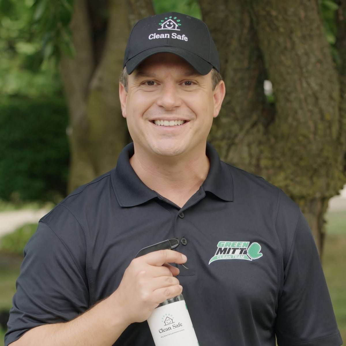 Ron from the Green Mitt Clean Team Smiling